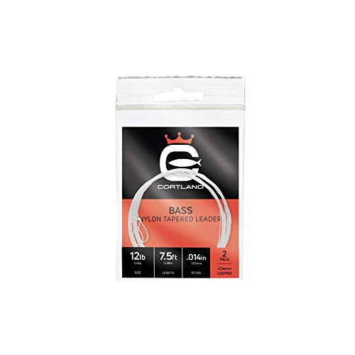 12lb Clear Nylon Monofilament Single Strand Tapered Bass Fishing Line by Cortland - size: 10lb