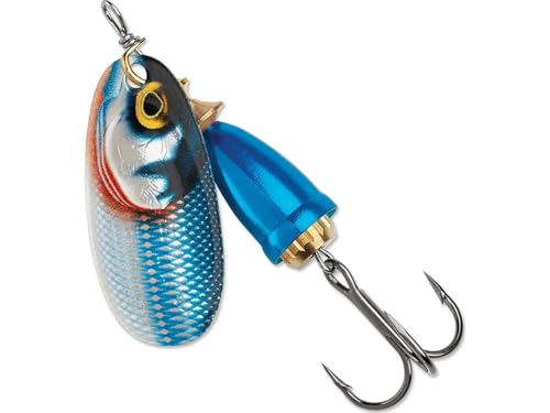 BLUE FOX Classic Vibrax, Inline Spinner Lure for Trout Bass Walleye and Salmon Premium Fishing Spinner - color: Gilded Blue Steel, size: 5