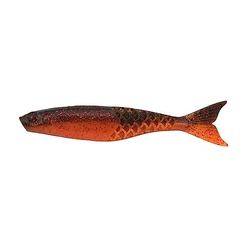 Berkley PowerBait PowerStinger Fishing Soft Bait - color: Watermelon Copper/Orange w/Red, size: 3 1/2"