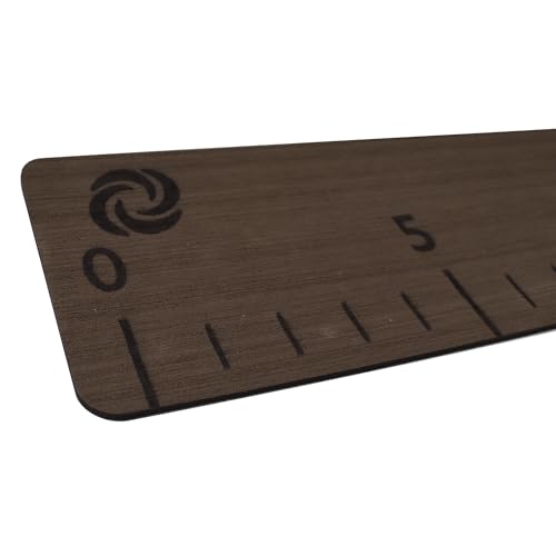 40" Fish Ruler for Boats, Laser Engraved Peel and Stick EVA Foam Fish Measuring Board, Fishing Measurement Tape for Fishing Boats, Yachts, Kayaks (Teak) - color: Teak