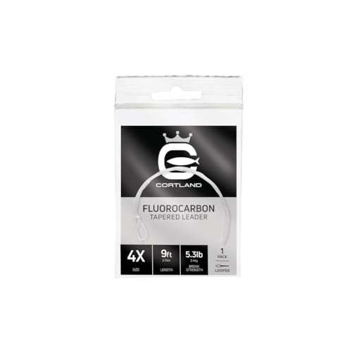 Cortland Fluorocarbon Tapered Leader - 1 Pack - size: 2X / 9.9LB