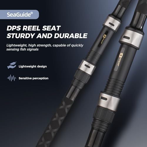 Surf Rod Graphite Surf Spinning Fishing Rod with Seaguide Reel Seat - size: 10' - 3 Piece