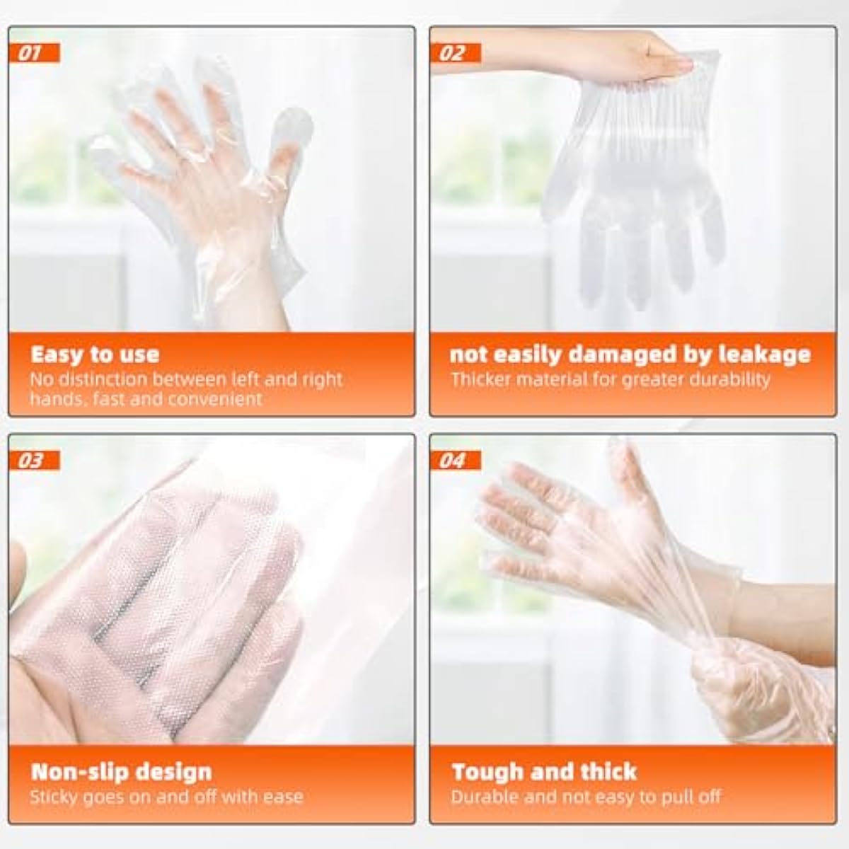 Disposable Plastic Gloves Food Handling Service Gloves Disposable For Cooking