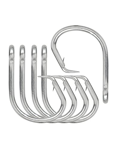 BLUEWING Big Game Circle Hooks Heavy Duty Stainless Steel for Saltwater & Freshwater Fishing - style: Size 10: 20/0, 5pcs