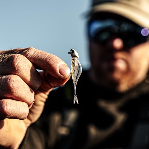 6th Sense – Clobber Minnow 2" – Soft Plastic Minnow – Crappie/Panfish Fishing – FFS Sonar Bait – (12 per Pack) Made in the USA - color: Monkey Milk