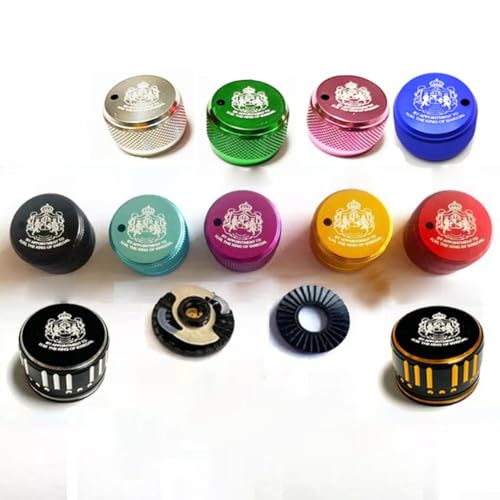 Spool Tension Mechanical Brake Knob for ABU-3/3.5/4/P5 Series, Spool Mechanical Aluminum Alloy Brake Knob with internal sound baitcast reel, Fish Reel Fishing Supplies(black) - color: black