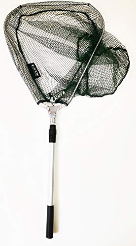 KUFA Sports Fishing Landing net Fishing net Fishing Carry Bags - style: Small Telescope Net (Hoop:16x16; Handle:20-32")