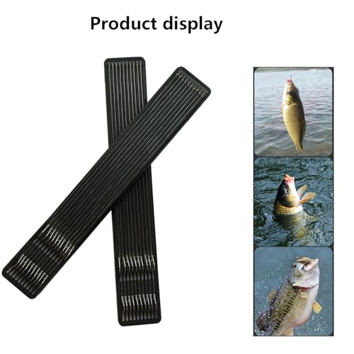 Dyxssm Small Fishing Hooks with Line, Tiny Fishing Hook on Nylon Line (Pack of 20) - size: 18#