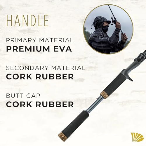 St. Croix Rods Black Bass Casting Rod, RIC, Premium Quality, Durably Sensitive, High Performing Casting Rod - style: 6'8" Medium/X-fast 2 Pc.