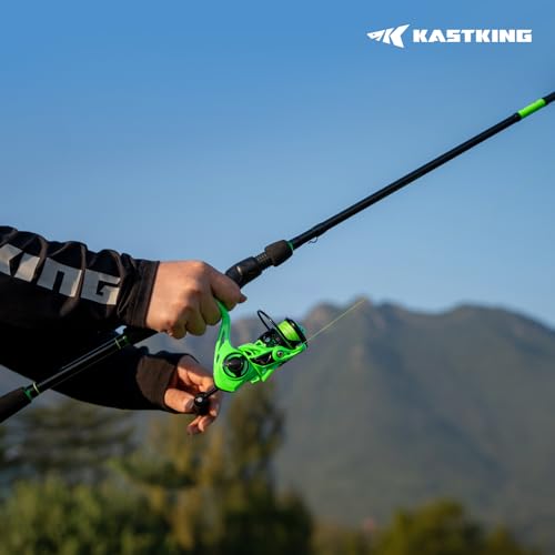 KastKing Zephyr Dual Tip Fishing Rod, Lightweight KastFlex IM6 Graphite Spinning & Casting Rod with Zirconium Oxide Ring Guides, Hook Keeper, EVA Grip, PTS Power Transition System - size: 6'8"-M/MH-Fast(2 Pcs+ Extra Tip), style: Spinning