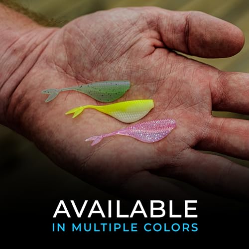 6th Sense – Clobber Minnow 2" – Soft Plastic Minnow – Crappie/Panfish Fishing – FFS Sonar Bait – (12 per Pack) Made in the USA - color: Aqua Glow