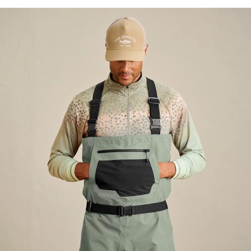 Orvis Men's Clearwater Bootfoot Wader Felt | 30K/8K Rating, Convertible Fit & Smart Storage, Lightweight 4-Layer Waterproof Breathable Fabric - size: X-Large Extra Long