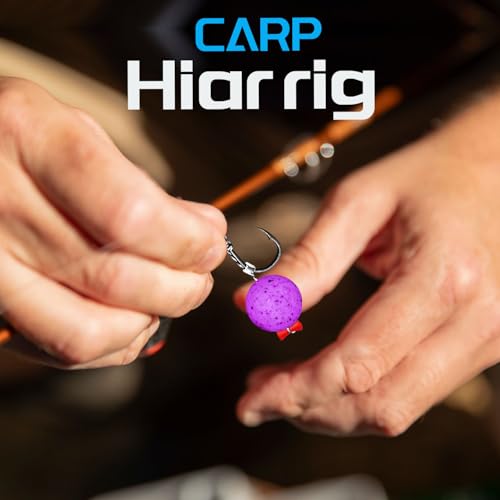 24 Pack Pre-Tied Carp Rigs with Sharp Hooks, Swivel & PE Line – Hook The Big One with Boilies, Pellets & Corn – The Ultimate Carp Fishing Equipment - color: #8-24PACK