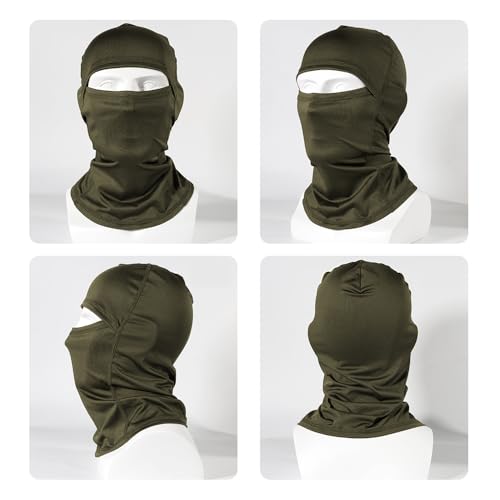 3-6Pcs Balaclava Face Mask, Ski Mask for Men Women, Lightweight UV Protection Hood Breathable Cycling Fish - color: 6pcs-6color-a