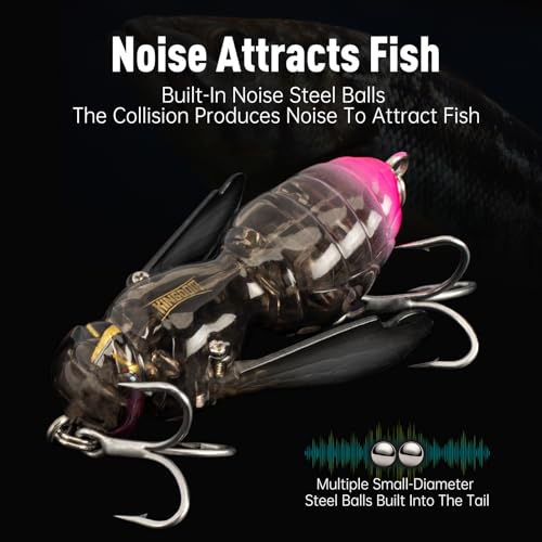 Kingdom Wasp Crawl Bait Insect Bionic Floating Fishing Lures Swimbaits Hard Artificial Baits Lure Freshwater and Saltwater Bass Carp Pike Walleye Fishing ABS Material Carbon Steel Three Book Hook - color: 02, size: 4.2g