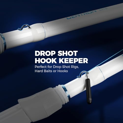 KastKing Centron Lite Twin Tip Rods, IM6 Graphite Blanks, Twin Tip Rods, Stainless Steel Guides with Ceramic Rings, Split or Full Rear EVA Handle Design, Drop Shot Hook Keeper - size: 7'0"- MH- MF (2 Pcs+ Extra Tip), style: Casting