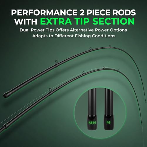 KastKing Zephyr Dual Tip Fishing Rod, Lightweight KastFlex IM6 Graphite Spinning & Casting Rod with Zirconium Oxide Ring Guides, Hook Keeper, EVA Grip, PTS Power Transition System - size: 6'2"-ML/M-Fast(2 Pcs+ Extra Tip), style: Casting