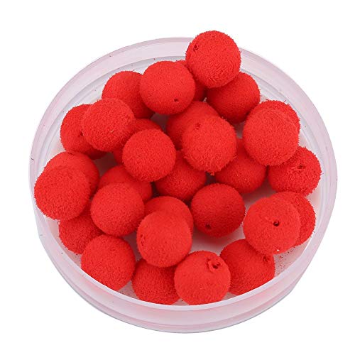 Yctze 30 Pack Carp Fishing Foam Up Soft Pellets Baits | 10/12mm Size | HighQuality Floating Lures for Effective Carp Catching (Red Strawberry Flavor 10MM)
