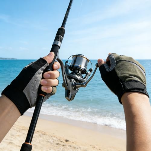 Heavy Duty Spinning Reel Metal Body with CNC Machined Spool 55LB Max Drag 8/10+1 BB Ultra Smooth 4.1/4.6/4.8:1 High Speed Gear Ratio Saltwater Freshwater Fishing Reel for 8000 to 16000 Series - color: SKM8000