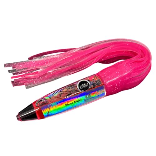 High Speed Wahoo Lures - Wahoo Clippers - color: Pink, size: Rigged with Trolling Weight