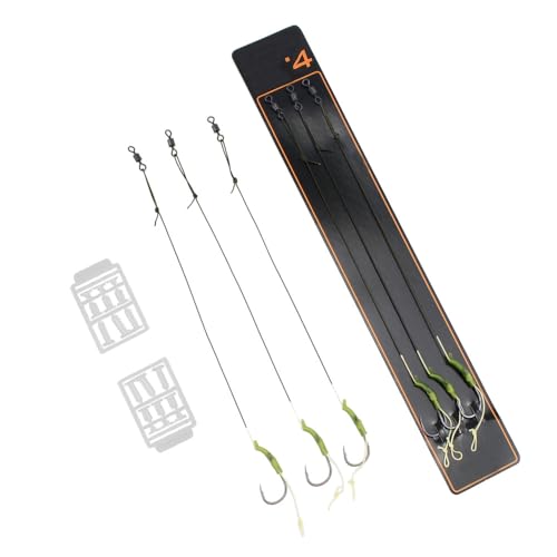 4 Sets Carp Fishing Hair Rigs Curved Carp Hooks with Bait Rig Stops for Floating Fishing Pellets Meat Corn Line - size: 2#