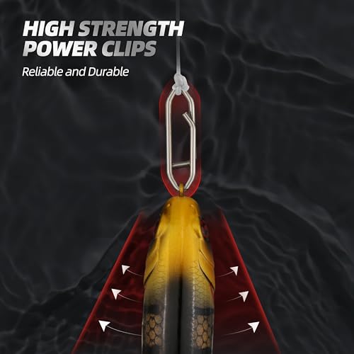 High Strength Fishing Snap - Stainless Connector Snaps Swivels Tackle Steel Power Fishing Clip Lure Quick Change for Freshwater and Saltwater - size: 50PCS-1.2"