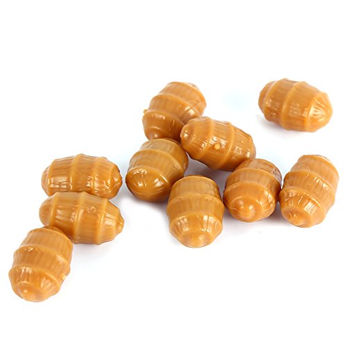 Fishing Baits, Tiger Nut Baits Carp Fishing Soft Floating Artificial Tiger Nut Part Pop Up Terminal Tackle Pellets for Outdoors Freshwater Carp Fish - size: 10PCS