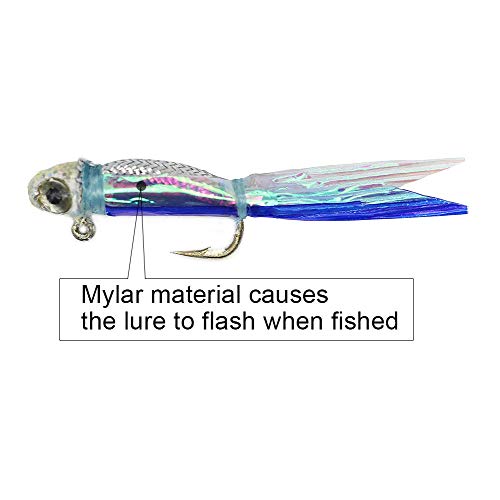 YZD Silverside Minnow Crappie Jig 12pcs - color: 05 3Color Mix
