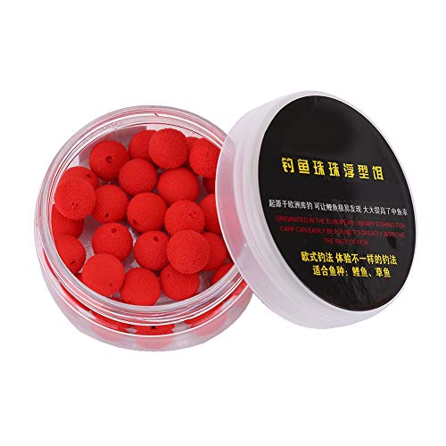 Yctze 30 Pack Carp Fishing Foam Up Soft Pellets Baits | 10/12mm Size | HighQuality Floating Lures for Effective Carp Catching (Red Strawberry Flavor 10MM)