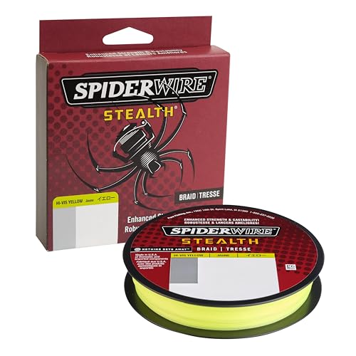 SpiderWire Stealth Braid Fishing Line - color: Hi-Vis Yellow, size: 125yd, style: 10lb Break Strength