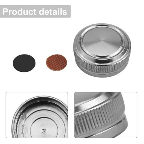 Fishing Reel Tension Knob Cap, Baitcaster Tension Knob, Aluminum Alloy Accessory Adjustment Brake Component With Knurled Threads For Metanium Baitcast Reel(black) - color: black