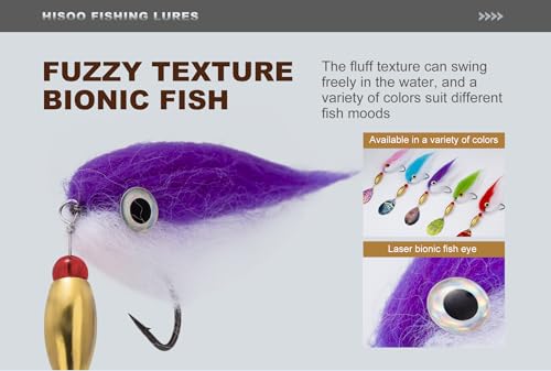 Pike Musky Walleye Fishing Lure Spinnerbait with Feathered Hooks Rooster Tail Fishing Lures Spoon Lures Baits with Tackle Box - color: Style B-Blue