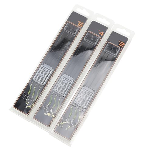 4 Sets Carp Fishing Hair Rigs Curved Carp Hooks with Bait Rig Stops for Floating Fishing Pellets Meat Corn Line - size: 2#
