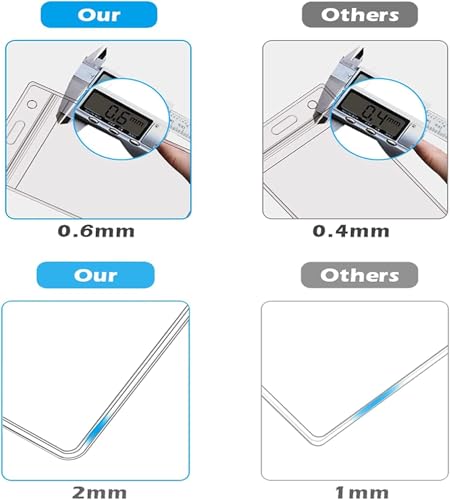 2 Pack Clear ID Badge Holder with Lanyard Black Lanyards with Vertical Waterproof ID Badge Holder (2#, 2 Pcs) - color: Lanyard 2#, size: 2 Pcs