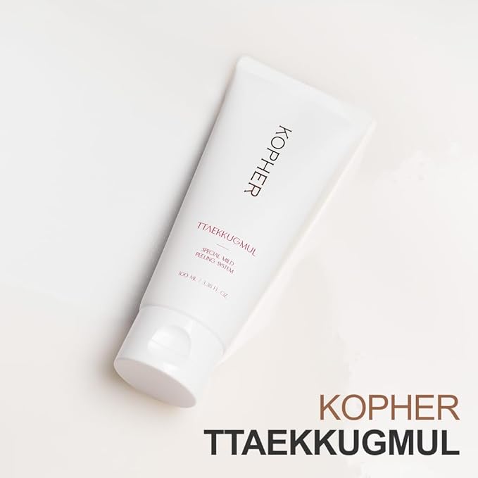 Kopher Ttaekkugmul Mild Peeling Brightening, Smoothing, Hydrating Exfoliator for Sensitive Skin, Daily Exfoliant for Glow Skin, Korean Skincare (100ml, 3.38 fl.oz.)