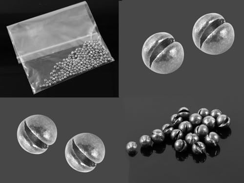 Split Shot Fishing Weights Fishing Sinkers Lead Split Shot Fishing Weights Sinkers Split Shot Sinkers for Fishing -Space Sinker 500Pcs - color: 1G / 0.0022LB