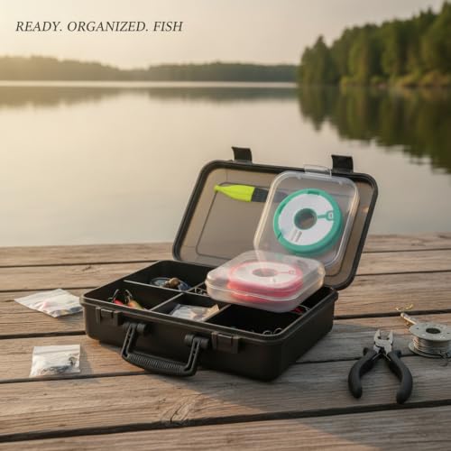 Silicone Fishing Line Spool Organizer, Compact Tackle Box Insert for Main Line Storage, Portable Gear Keeper (1 Pack)