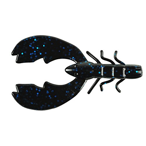 Berkley PowerBait Chigger Craw,Black Blue Fleck,3" (10 Count)