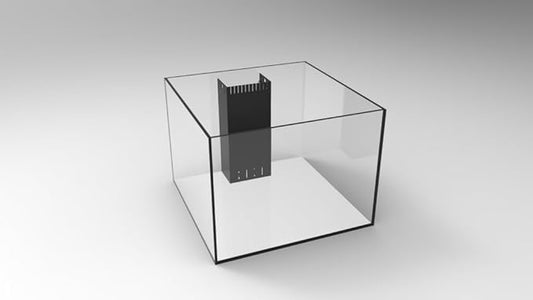 45 Gallon Starfire Aquariums with Center Overflow 24x24x18 H 10mm Starfire/Low Iron Glass