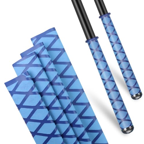 Fishing Rod Handle Grip Pole Wrap X-Tube Heat Shrink Tubing Non-Slip Insulated Abrasion Sleeve-Length:39" Diameter:25/32" (Blue) - color: Blue, size: Diamter:20mm"(25/32 inch)