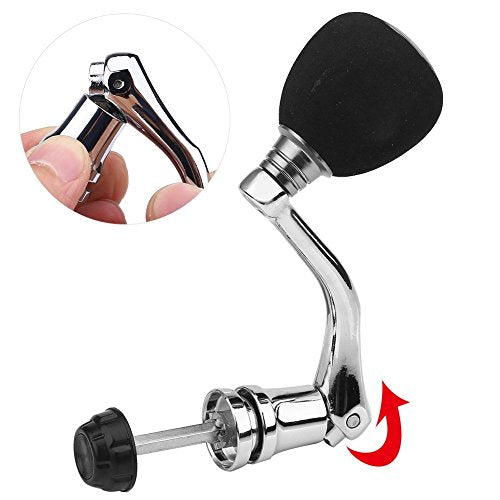Fishing Reel Handle Rocker Arm Grip for Spinning Fishing Reel Baitcasting Handle Replacements for Daiwa Series 2000/3000/ 4000/5000/ 6000 (Gold-Medium for 2000 & 3000)