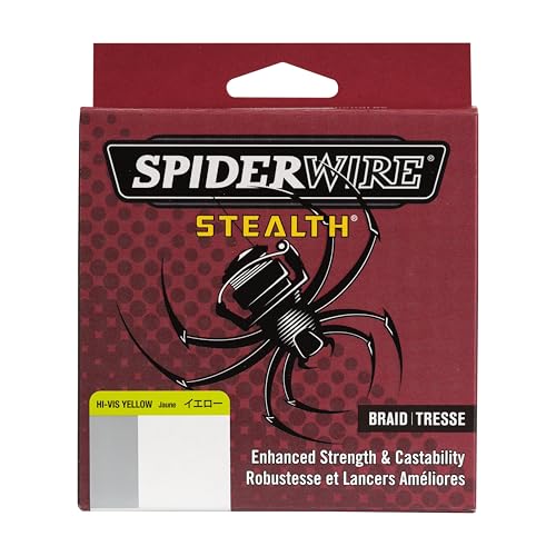 SpiderWire Stealth Braid Fishing Line - color: Hi-Vis Yellow, size: 200yd, style: 8lb Break Strength