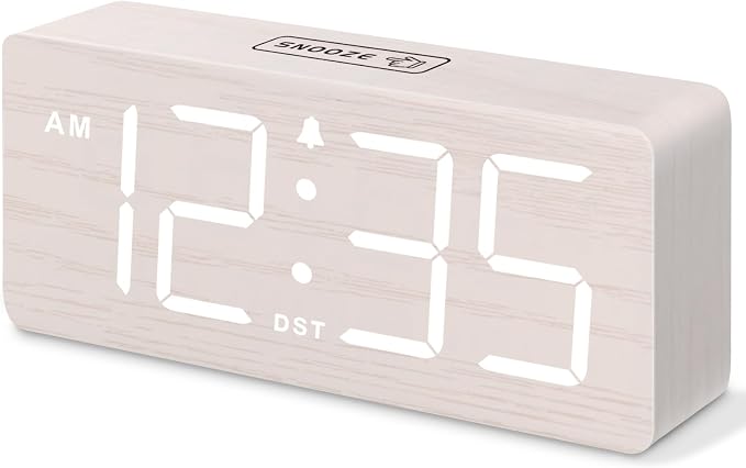 DreamSky Wooden Digital Alarm Clock