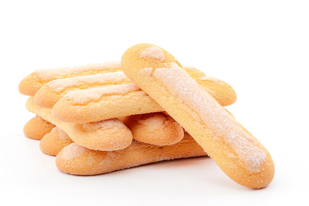 Sanniti Italian Savoiardi Ladyfingers Cookies | Product of Italy | Biscuits Great for Snacking and Tiramisu, 500 Grams (17 oz)