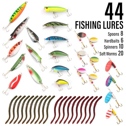 Dr.Fish Fishing Rod and Reel Combos 125-Pieces Telescopic Spinning Pole Reel Gear Equipment Set with Tackle Bag for Adult Collapsible Travel Complete Fishing Set Men Starter Freshwater Saltwater - color: 6ft Rod, 3000 Reel, Camo Bag+Full Kit