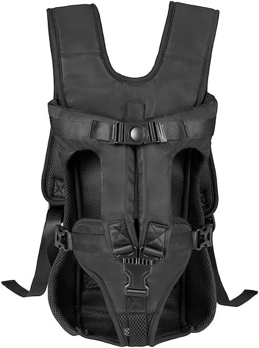 Dog Backpack Carrier, Legs-Out Front Carrier for Small Medium Dogs, Adjustable Breathable Front Carrier for Hiking, Cycling, Travel