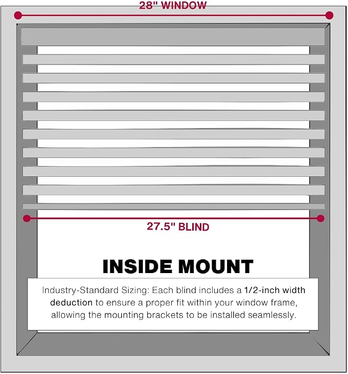 LOTUS & WINDOWARE Cordless Mini Blind, Window Blinds