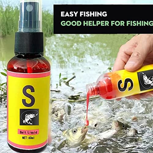 Scent Fish Attractants for Baits - 60ml Natural High Concentration Fish Bait, Safe & Effective Fish Bait Attractant Enhancer Liquid, Practical Anglers Fishing Equipment Accessories - color: 1 PCS