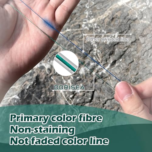 Extreme Braid 100% Pe Moss Green Braided Fishing Line 109Yards-2187Yards 6-550Lb Test Fishing Wire Fishing String Incredible Superline Zero Stretch - size: 100m/109Yards 90lb/0.50mm