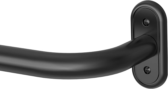 Curtain Rods 36-120 Inch, 1 Inch Adjustable Long Heavy Duty Room Darkening